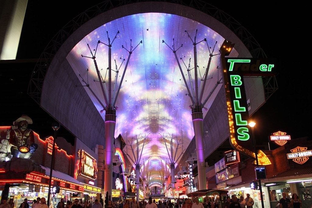 Enjoy the Romantic view Fremont Street at Night
