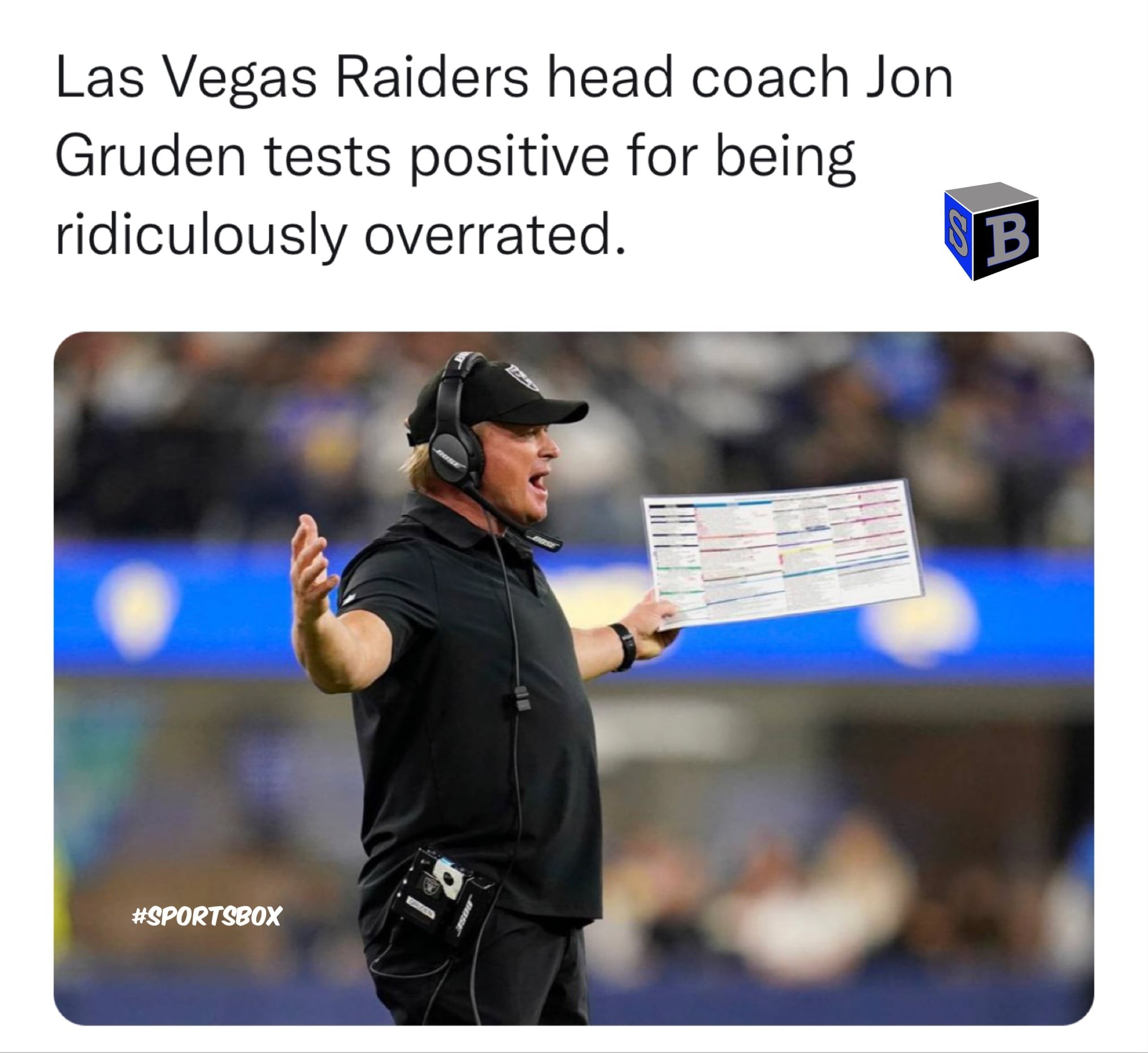 #2 How overrated in Jon Gruden?