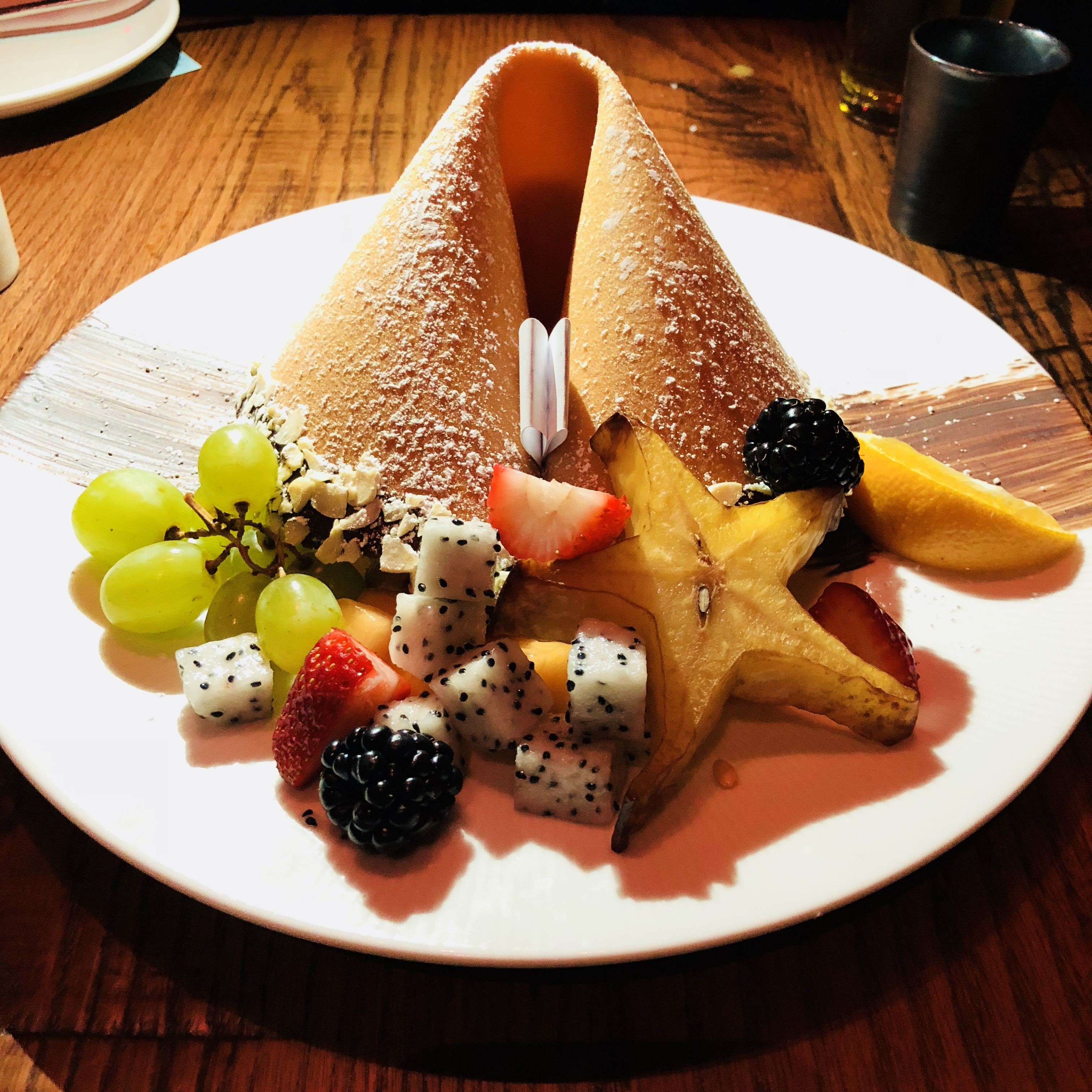 Giant Fortune Cookie at Tao Asian Bistro