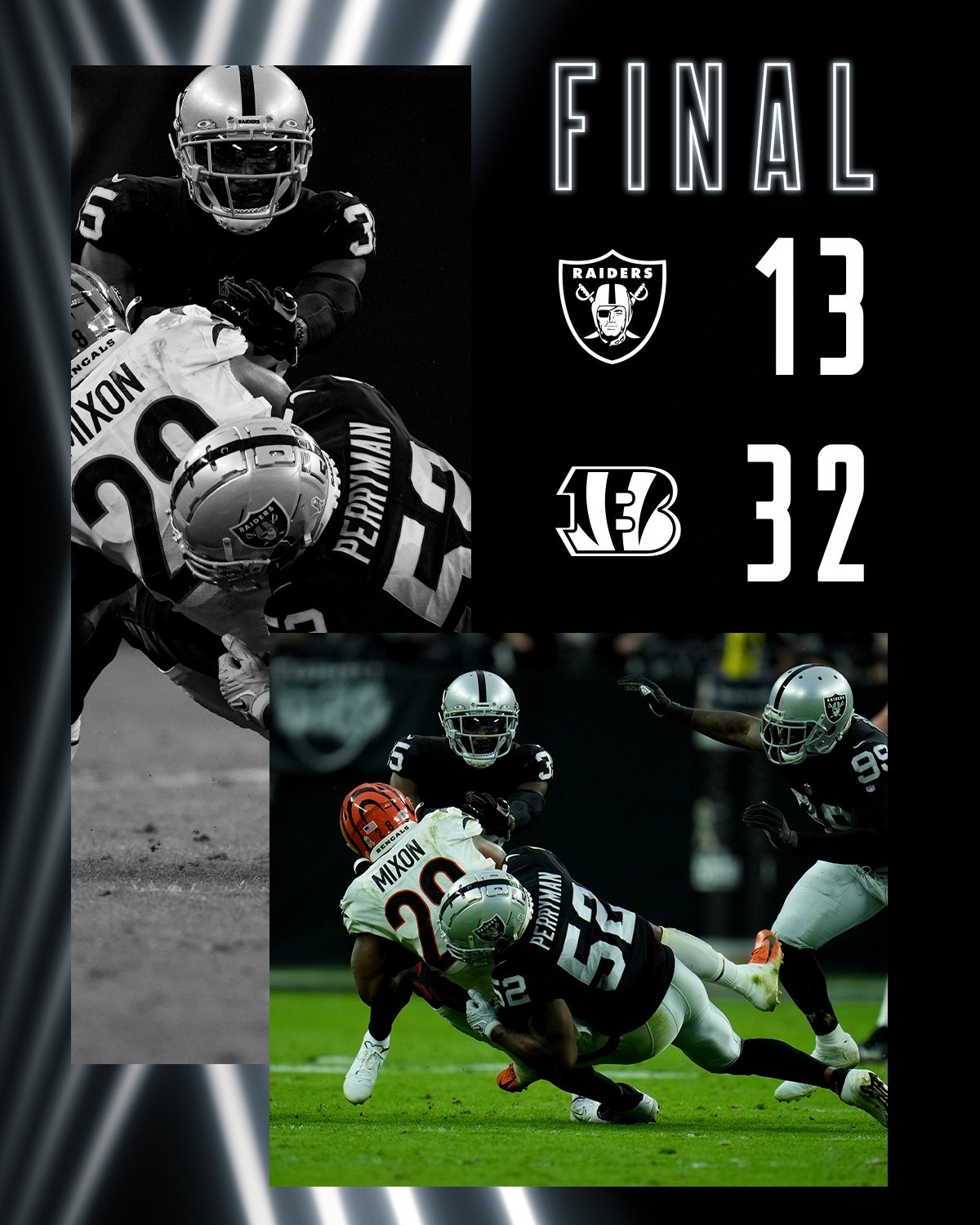 The Bad: The Raiders getting destroyed in the ground game